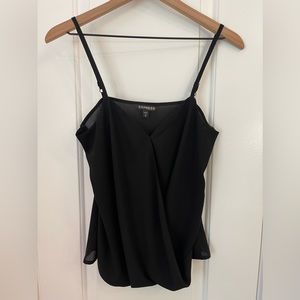 Express black flowy tank XS